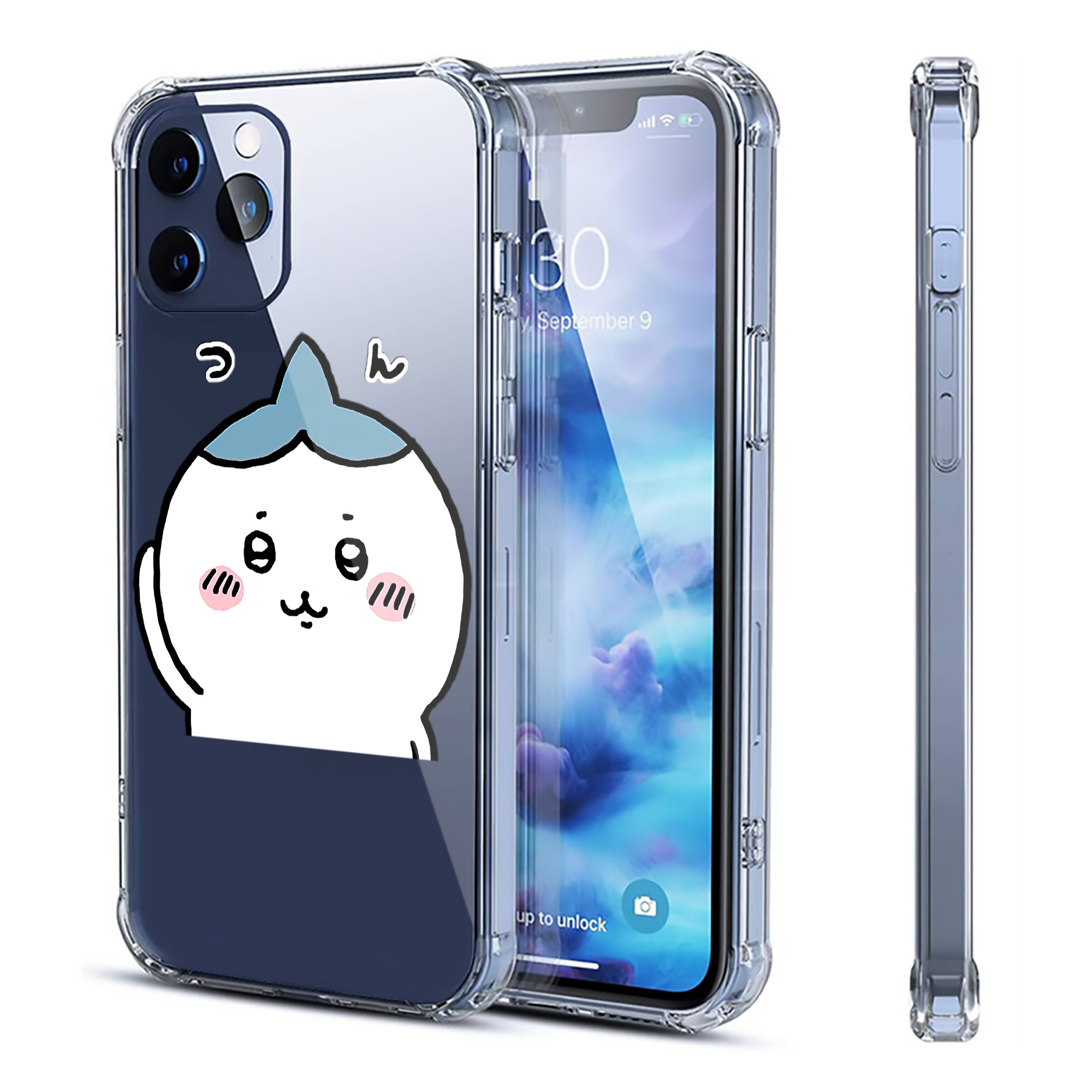 （画像用） ちいかわ ハチワレ Chii-kawa hachiware 【iPhone 12シリーズ対応】透明スマホケース（クリアソフトケース）